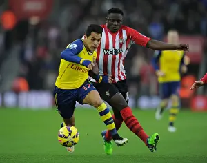 Southampton V Arsenal 2014-15 Prints: Clash at St. Mary's: Sanchez vs. Wanyama in Southampton v Arsenal (2014-15)