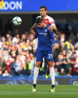 Clash at Stamford Bridge: Sokratis vs Morata - Premier League Showdown