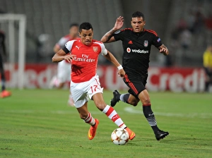 Besiktas V Arsenal 2014-15 Prints: Clash of Stars: Alexis Sanchez vs