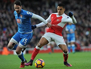 Arsenal V AFC Bournemouth 2016/17 Prints: Clash of Stars: Alexis Sanchez vs. Adam Smith, Arsenal vs. Bournemouth
