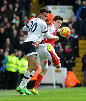 Tottenham Hotspur V Arsenal 2015-16 Prints: Clash of the Stars: Bellerin vs Alli in the Premier League Battle (Tottenham Hotspur vs Arsenal)