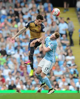 Manchester City V Arsenal 2105-16 Prints: Clash of Stars: Bellerin vs. De Bruyne - Manchester City vs