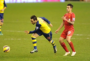 Clash of Stars: Cazorla vs. Coutinho - Liverpool vs. Arsenal, Premier League, 2014