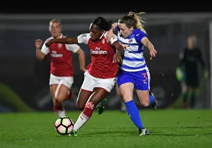 Arsenal Women V Reading Women 2017-18 Prints: Clash of Stars: Danielle Carter vs. Harriet Scott - Arsenal Women vs. Reading Ladies