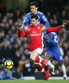 Chelsea V Arsenal 2009-2010 Prints: Clash of Stars: Fabregas vs. Ballack at Stamford Bridge (Chelsea 2:0 Arsenal)