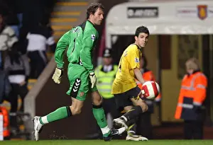 Clash of Stars: Fabregas vs. Sorensen in Arsenal's 1-0 Victory over Aston Villa, 2007