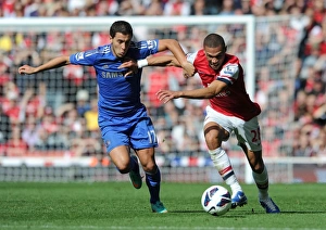 Arsenal V Chelsea 2012-13 Prints: Clash of Stars: Gibbs vs. Hazard - Arsenal vs. Chelsea, Premier League 2012-13