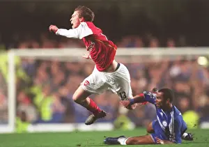 Chelsea V Arsenal 2006-07 Prints: Clash of Stars: Hleb vs. Cole in the 1:1 Battle at Stamford Bridge