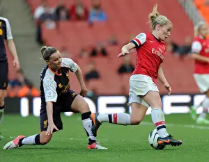 Arsenal Ladies V Liverpool LFC - 2013 Prints: Clash of Stars: Kim Little vs. Corina Schroder in Arsenal vs. Liverpool FA WSL Showdown