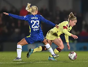 Chelsea Women V Arsenal Women 2021-22 Prints: Clash of the Stars: Kim Little vs. Pernille Harder - A FA WSL Showdown