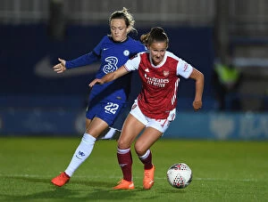 Images Dated 7th October 2020: Clash of Stars: Malin Gut vs. Erin Cuthbert - Arsenal vs. Chelsea Continental Cup Showdown