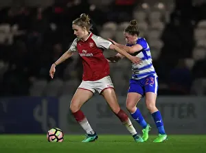 Arsenal Women V Reading Women 2017-18 Prints: Clash of Stars: Miedema vs. Rowe in Arsenal Women's WSL Showdown