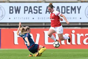 Arsenal Women V West Ham United Women 2018-19 Prints: Clash of Stars: Mitchell vs. Visalli in Arsenal Women vs. West Ham United Women
