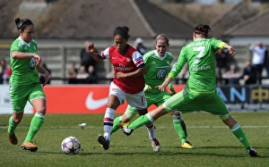 Arsenal Ladies V Wolfsburg 2012-13 Prints: A Clash of Stars: Rachel Yankey vs