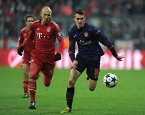 Bayern Munich Collection: Clash of Stars: Ramsey vs. Robben - Bayern Munich vs. Arsenal, UEFA Champions League 2013