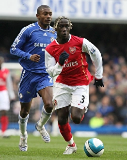 Clash of Stars: Sagna vs. Kalou in Intense Chelsea vs. Arsenal Rivalry (2:1 in Favor of Chelsea)