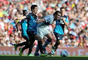 Arsenal V Boca Juniors 2011-12 Prints: Clash of Stars: Samir Nasri vs
