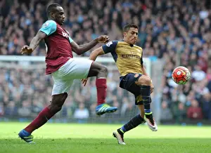 West Ham United V Arsenal 2015-16 Prints: Clash of Stars: Sanchez vs. Antonio in Premier League Showdown