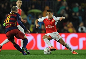 Barcelona V Arsenal 2015-16 Prints: Clash of the Stars: Sanchez vs