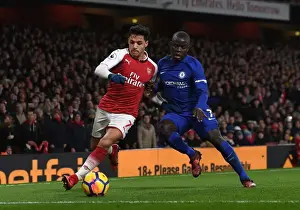 Arsenal V Chelsea 2017-18 Prints: Clash of Stars: Sanchez vs. Kante - Arsenal v Chelsea, Premier League