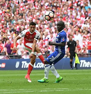 Arsenal V Chelsea - FA Cup Final 2017 Prints: Clash of Stars: Sanchez vs. Kante - Arsenal v Chelsea FA Cup Final