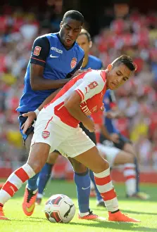 Arsenal V AS Monaco 2014-15 Prints: Clash of Stars: Sanchez vs. Kondogbia - Arsenal v AS Monaco, Emirates Cup 2014