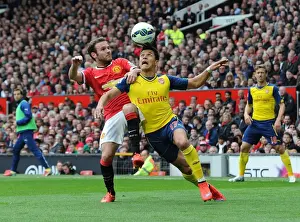 Manchester United V Arsenal 2014-15 Prints: Clash of Stars: Sanchez vs. Mata - Premier League Showdown (2014-15)