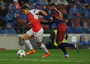 Barcelona V Arsenal 2015-16 Prints: Clash of Stars: Sanchez vs. Neymar - Arsenal vs. Barcelona, UEFA Champions League 2016