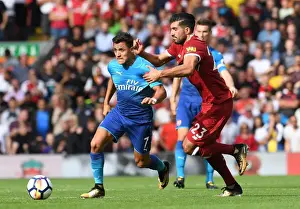Liverpool V Arsenal 2017-18 Prints: Clash of the Stars: Sanchez vs. Can - Premier League Showdown
