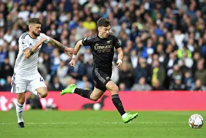 Leeds United V Arsenal 2022-23 Prints: Clash of Styles: Kieran Tierney vs Mateusz Klich - Leeds United vs Arsenal FC