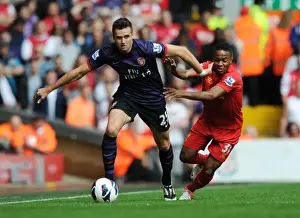 Liverpool V Arsenal 2012-13 Prints: Clash of Talents: Jenkinson vs Sterling - Liverpool vs Arsenal, Premier League 2012-13
