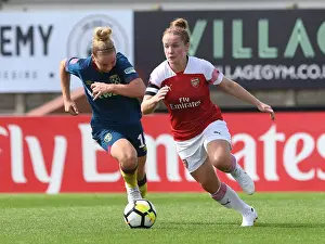 Arsenal Women V West Ham United Women 2018-19 Prints: Clash of Talents: Kim Little vs