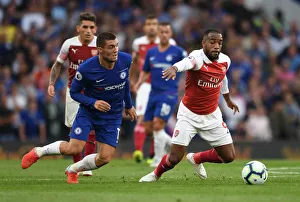 Chelsea V Arsenal 2018-19 Prints: Clash of Talents: Lacazette vs. Kovacic - Chelsea vs. Arsenal, Premier League 2018-19
