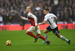 Tottenham Hotspur V Arsenal 2017-18 Prints: Clash of Talents: Wilshere vs. Trippier - Tottenham vs. Arsenal, Premier League 2017-18