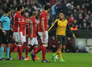 Bayern Munich V Arsenal 2016-17 Prints: Clash of Titans: Alexis Sanchez vs