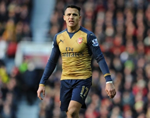 Manchester United V Arsenal 2015/16 Prints: Clash of the Titans: Alexis Sanchez vs Manchester United, 2015/16 Premier League Showdown