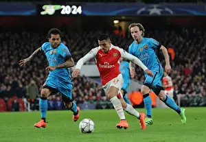 Arsenal V Barcelona 2015/16 Prints: Clash of Titans: Arsenal vs. Barcelona - UEFA Champions League Battle (2015/16)