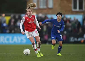 Arsenal Women V Chelsea Women 2019-20 Prints: Clash of Titans: Arsenal vs Chelsea - FA WSL Showdown: Jill Roord vs Ji So-Yun