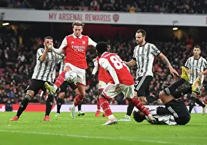 Arsenal V Juventus 2022-23 Prints: Clash of Titans: Arsenal vs Juventus - Battle at Emirates Stadium