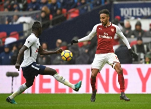 Tottenham Hotspur V Arsenal 2017-18 Prints: Clash of Titans: Aubameyang vs