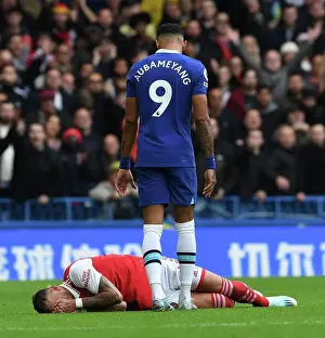 Clash of Titans: Aubameyang vs. Arsenal's White - Chelsea v Arsenal, Premier League 2022-23