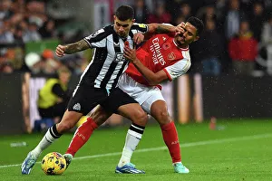 Newcastle United V Arsenal 2023-24 Prints: Clash of Titans: Bruno Guimaraes vs