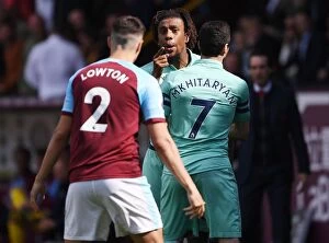 Images Dated 12th May 2019: Clash of Titans: Burnley vs. Arsenal, Premier League 2018-19 - Iwobi vs. Lowton