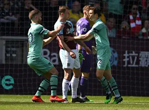 Burnley V Arsenal 2018-19 Prints: Clash of Titans: Burnley vs. Arsenal - Premier League Showdown (2018-19)