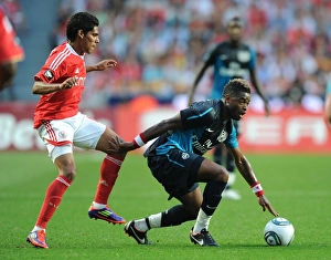 Benfica V Arsenal 2011-12 Prints: Clash of Titans: Capdevila vs. Song (Benfica vs. Arsenal, 2011)