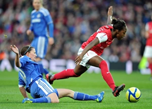 Arsenal Ladies V Chelsea LFC Prints: Clash of Titans: Carter vs. Lander in Arsenal Ladies vs. Chelsea FC Showdown