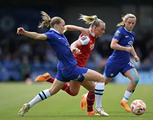 Chelsea Women V Arsenal Women 2022-23 Prints: Clash of Titans: Chelsea vs. Arsenal - FA Women's Super League Showdown