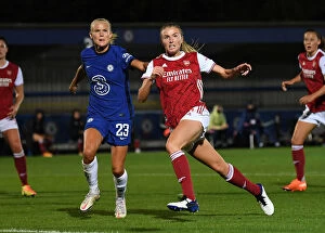 Images Dated 7th October 2020: Clash of Titans: Chelsea Women vs. Arsenal Women in Continental Cup Showdown