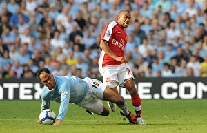 Clash of the Titans: Gael Clichy vs. Joleon Lescott - Manchester City's Thrilling 4:2 Victory over Arsenal (2009)