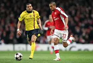 Arsenal V Barcelona 2009-10 Prints: Clash of Titans: Gael Clichy vs